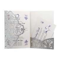 Silvery Business Card Marriage Invitation Card Laser Invitation